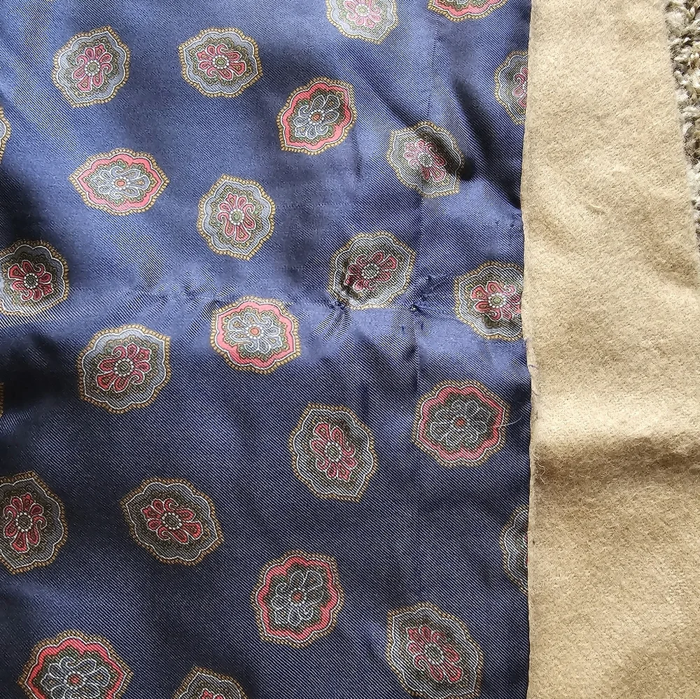 Christian‎ Dior vintage floral print wool and silk scarf